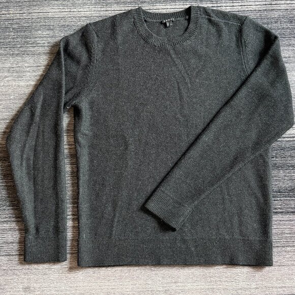 Theory Sweater, XL, Wool, Charcoal Gray - Picture 1 of 3